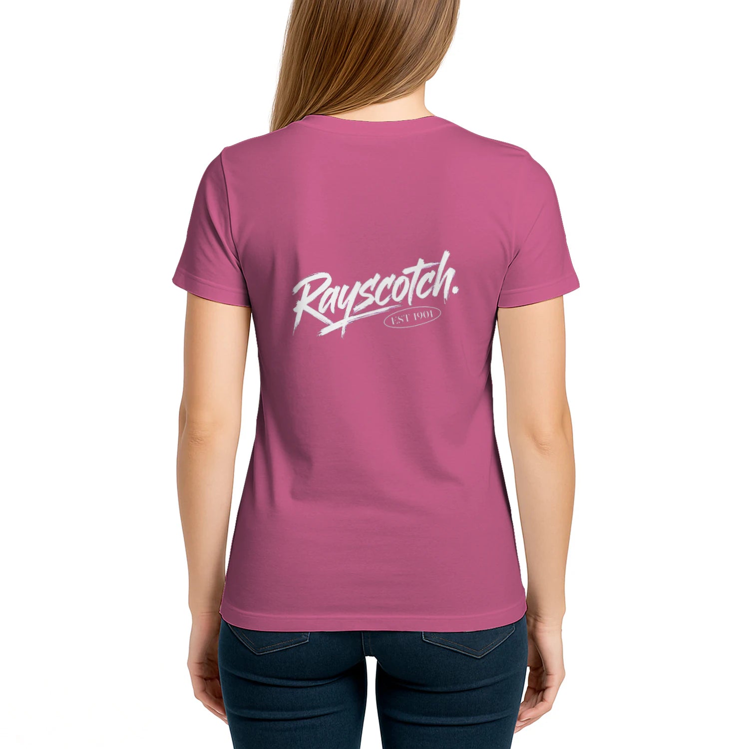 Female model, viewing the back side.