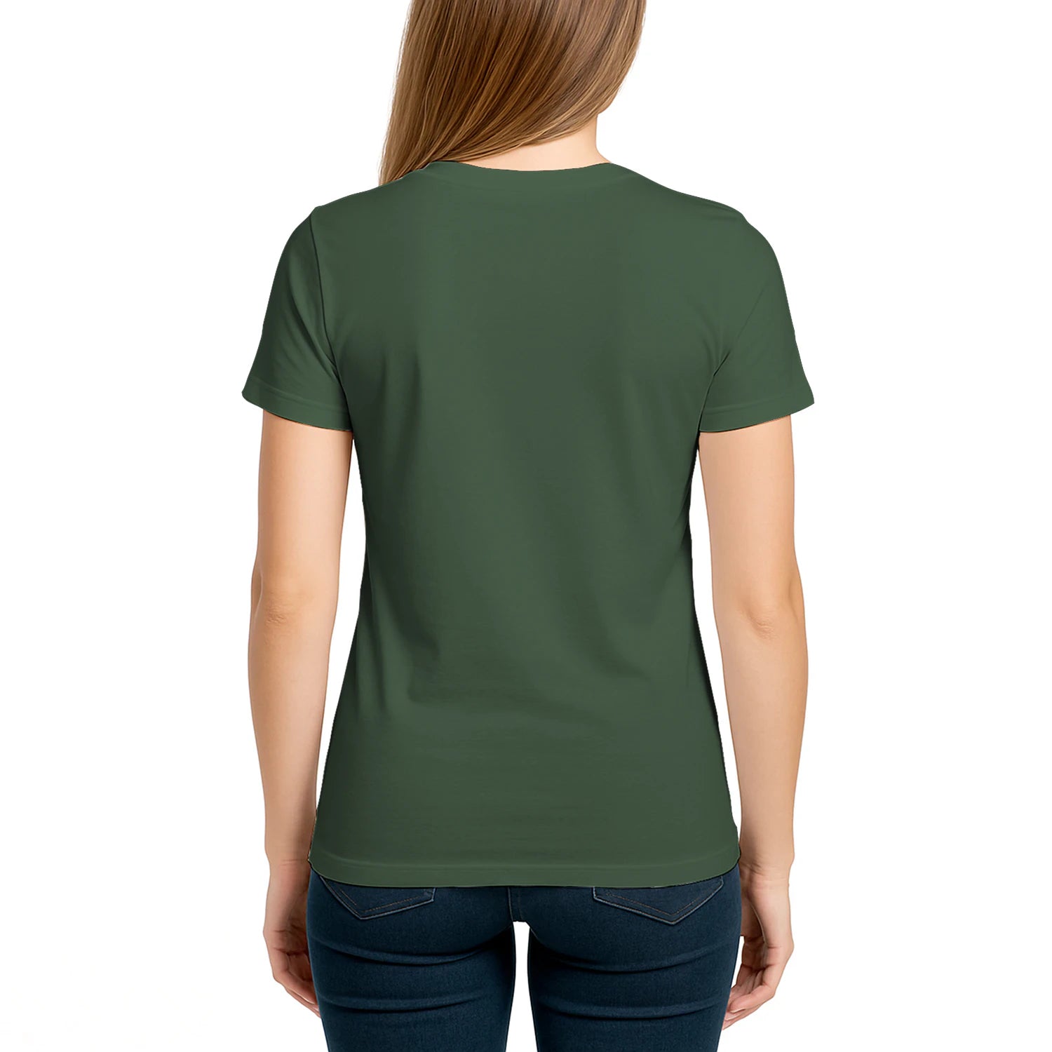 Female model, viewing the back side.