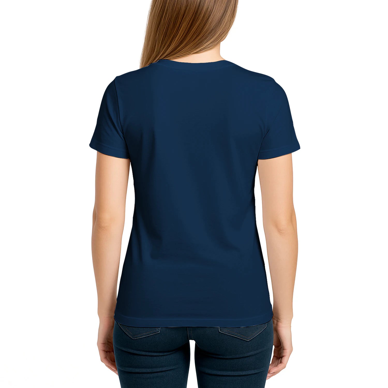 Female model, viewing the back side.