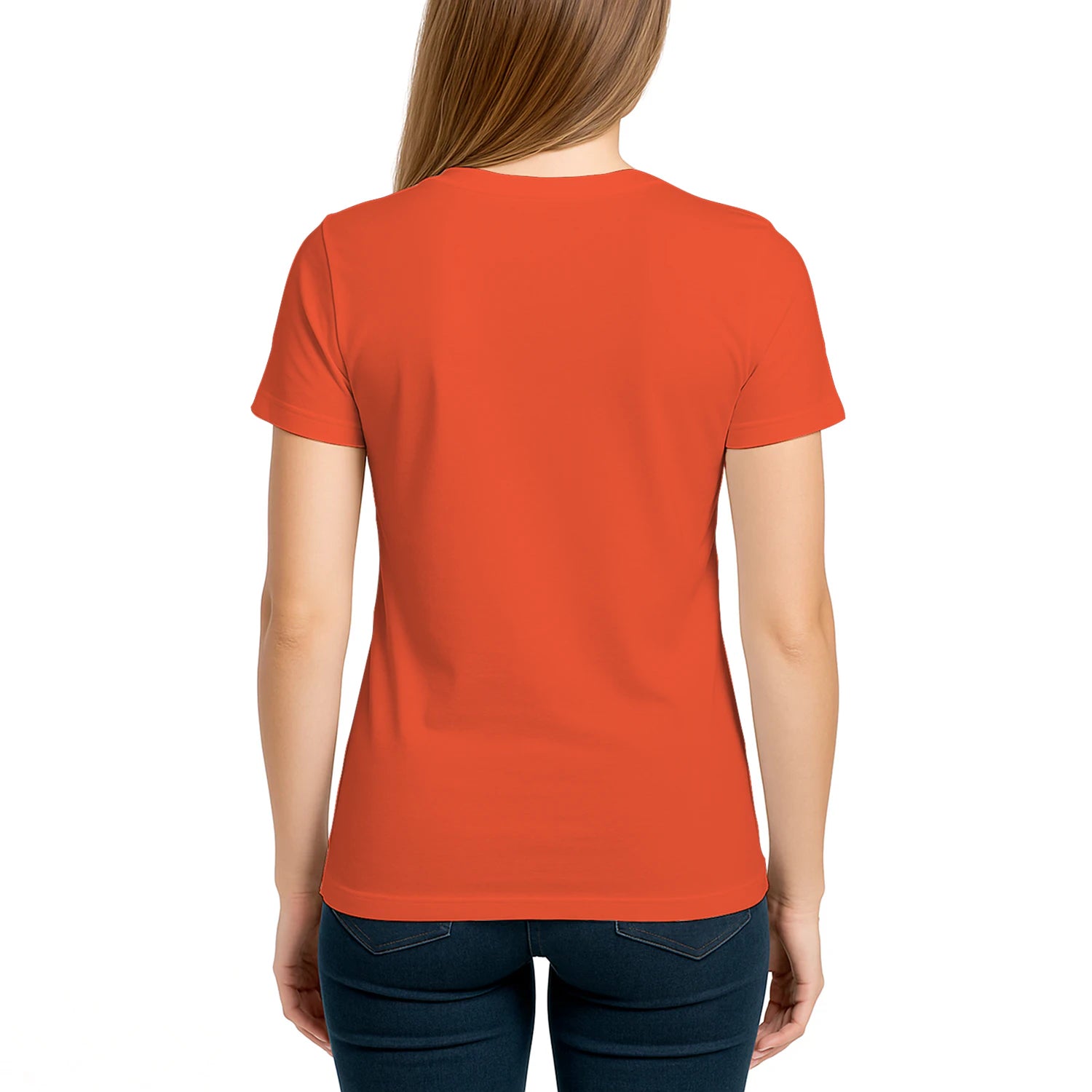 Female model, viewing the back side.