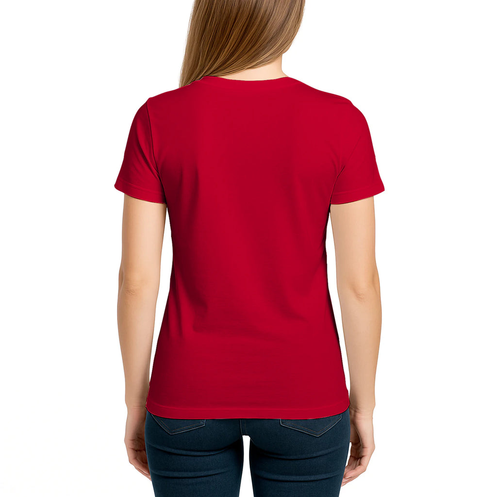 Female model, viewing the back side.