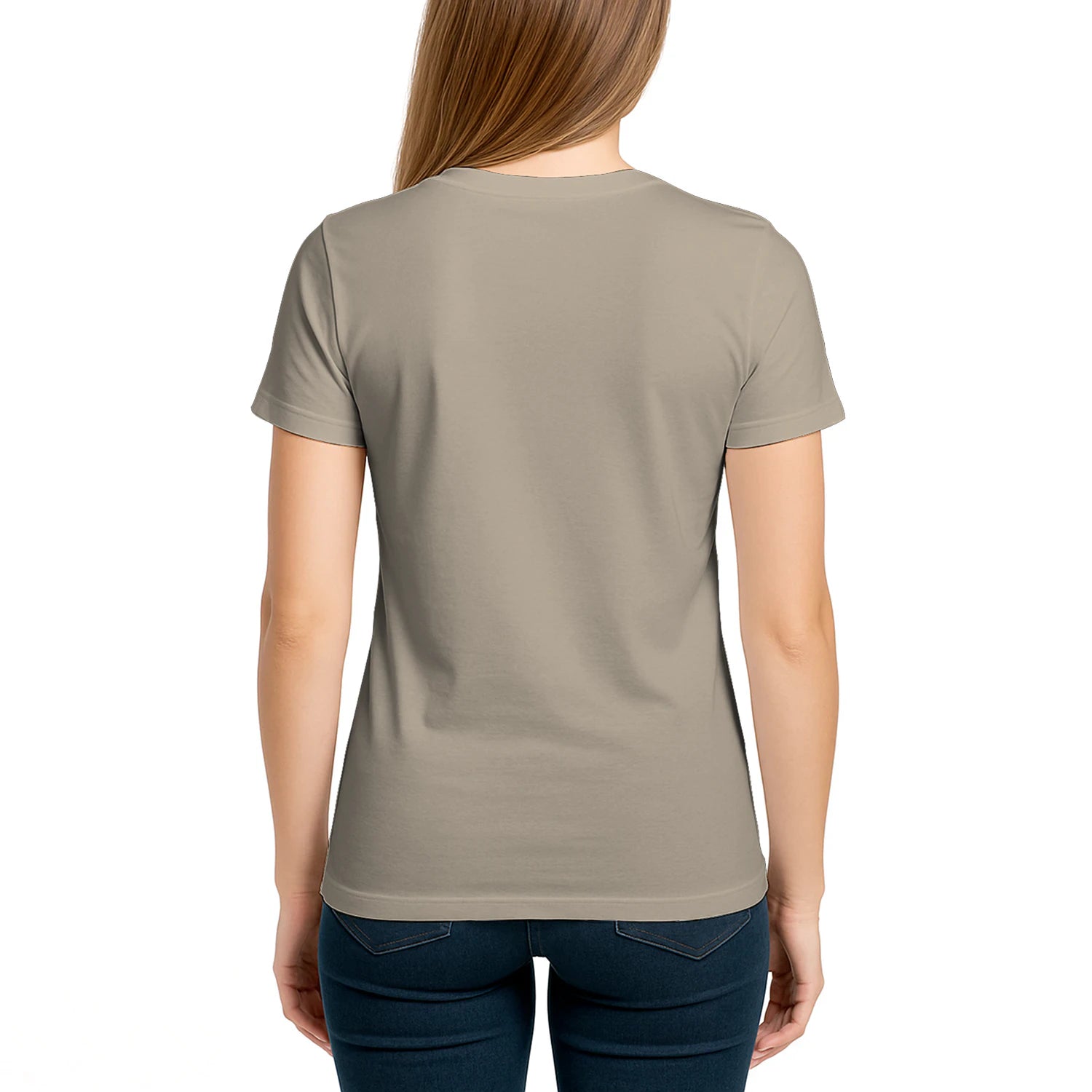 Female model, viewing the back side.