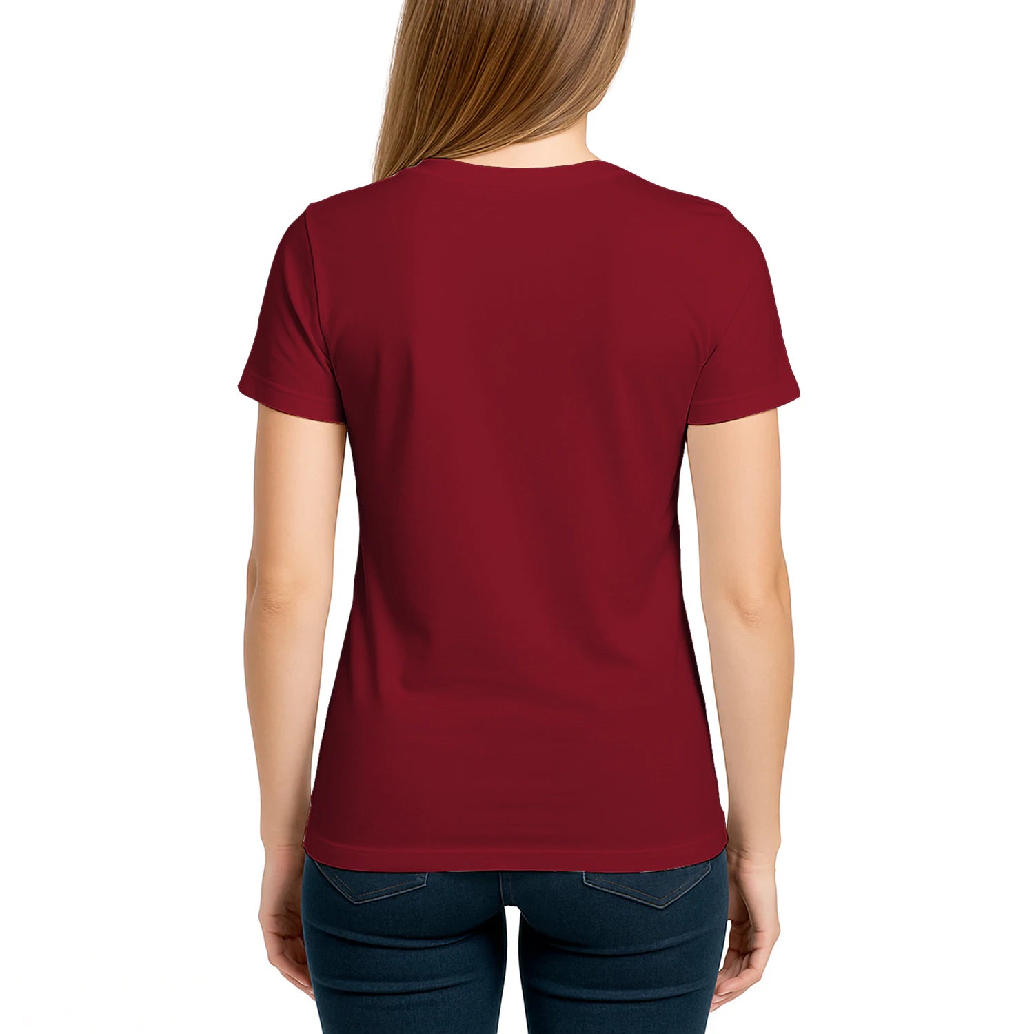 Female model, viewing the back side.
